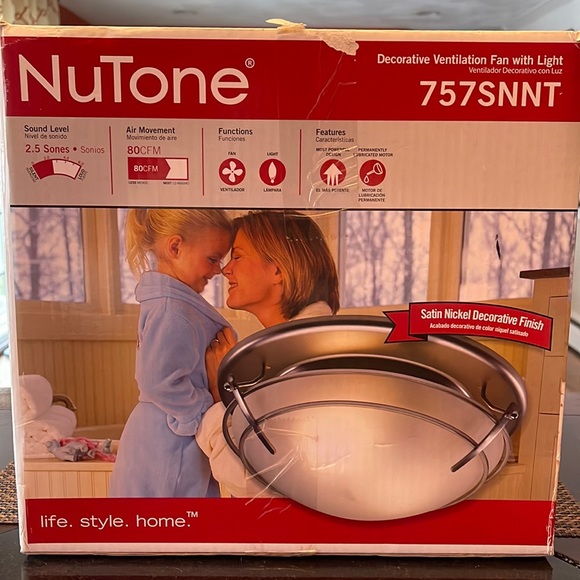 NuTone Bath Nutone Decorative Ventilation Fan With Light Poshmark
